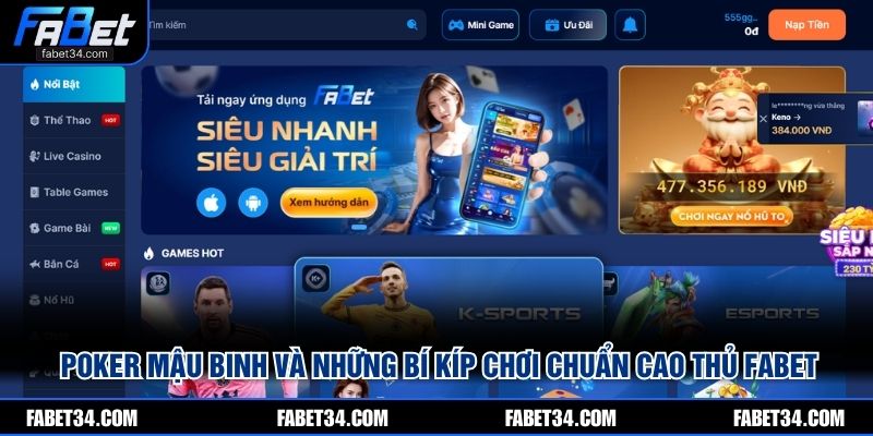 Poker Mậu Binh Và Những Bí Kíp Chơi Chuẩn Cao Thủ FABET