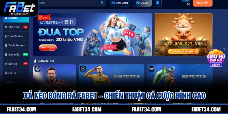 Xả Kèo Bóng Đá FABET – Chiến Thuật Cá Cược Đỉnh Cao